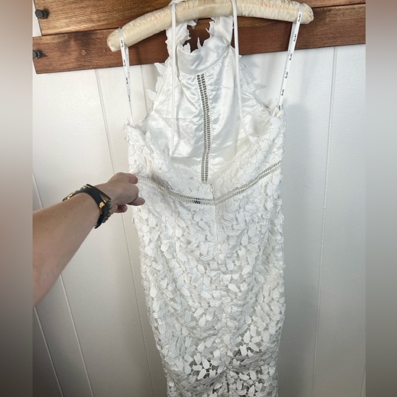 NWT Bardot Gemma Lace Halter MIDI dress from NORDSTROM - Picture 4 of 17